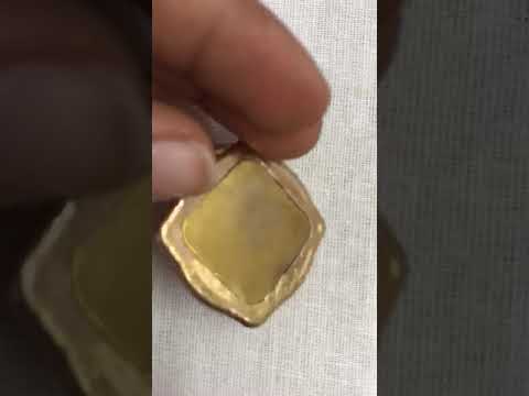 Golden advanced fiber pyramid vastu pendant, for home & pers...