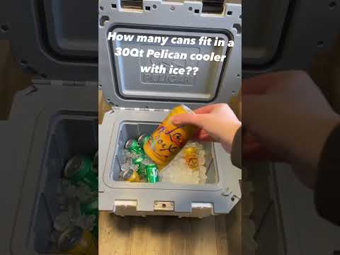 how many cans fit in a Pelican Elite 30QT cooler?