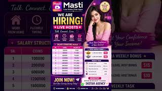 Download lagu Masti Live Chat Host Hiring | Weekly Salary Bonus | Join Now #MastiLive #HostHiring #work mp3 Download lagu Masti Live Chat Host Hiring | Weekly Salary Bonus | Join Now #MastiLive #HostHiring #work mp3