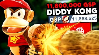 This is what an 11,800,000 GSP Diddy Kong looks like in Elite Smash