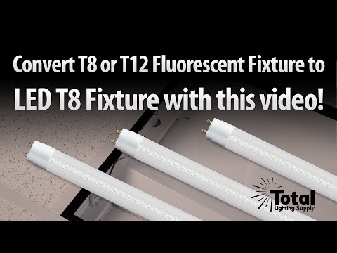 How to change your T8 Fluorescent fixture to a retrofit T8 LED fixture