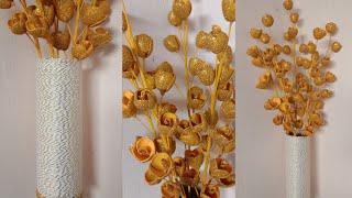 Ny design Blommor Foamiran & Vaser | Enkelt sätt att göra blommor och vaser