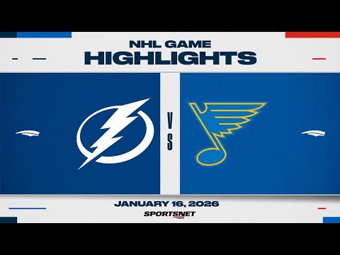 NHL Highlights | Lightning vs. Blues - January 16, 2026