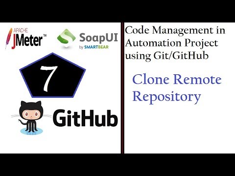 Code Management (SoapUI & JMeter) - Clone Remote Repository
