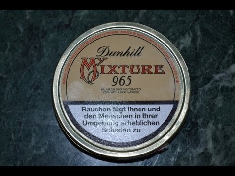 🇩🇪 Pfeife rauchen  |  Dunhill "My Mixture 965"  |  Pipe Tobacco  |  Pfeifentabak  |  Pipe Smoking