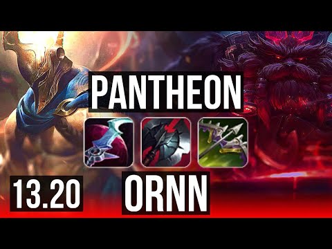 PANTHEON vs ORNN (TOP) | 15/2/6, Legendary, 900+ games, 1.2M mastery | BR Master | 13.20