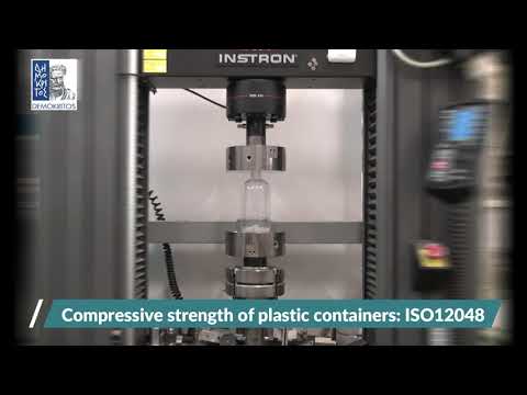 Compressive strength of plastic containers: ISO12048