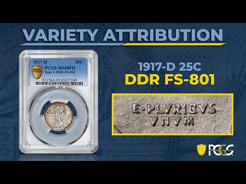 1917-D Doubled Die Reverse Type 1 Quarter | PCGS Variety Attribution