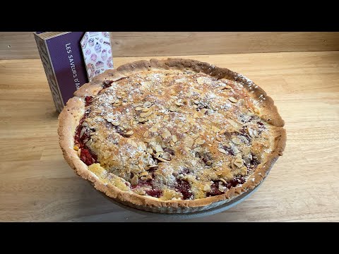 Tarte Amandine aux framboises/Almond tart with raspberries