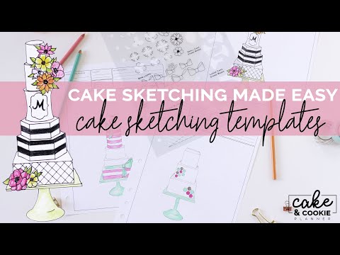 Cake & Cookie Planner ELEMENTS cake sketching templates Cake & Cookie Planner ELEMENTS cake sketching templates