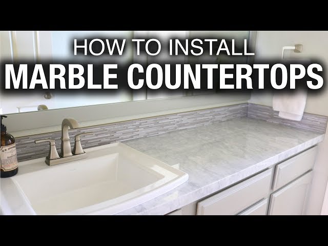 How To Install Marble Countertops In A Bathroom Step By Step