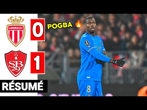 Brest - AS Monaco 1-0 | Paul Pogba vs Brest