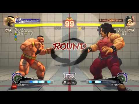 USFIV~ Zangief (TZK Cyclone) vs  Hugo (Wind of Tone) HD