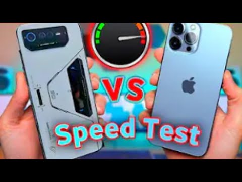 ROG Phone 6 Pro vs iPhone 13 Pro Max Speed Test - Which is faster?(@timetotechreviews )