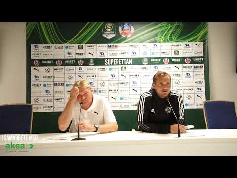 Presskonferens efter HIF – Falkenbergs FF