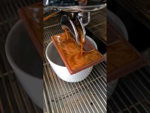 Beautiful chocolate espresso shot🍫☕️