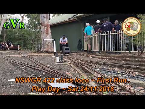 115. HME Play Day NSWGR 422 class Diesel Loco First Run 24/11/2018