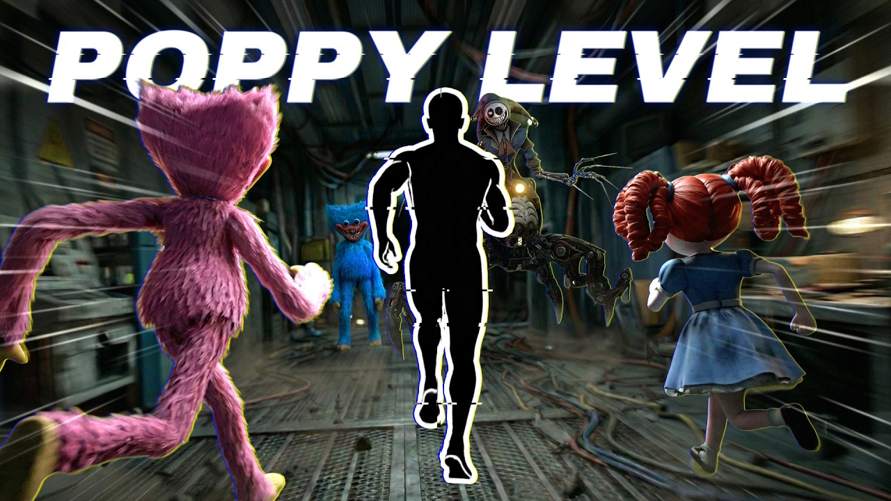 Immersive Interactive Warm Up | POPPY PLAYTIME RUN! 🧸🏭 Fun Workout | Full Body