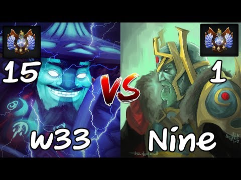 w33 Storm Spirit VS Rank 1 MMR Nine Wraith King