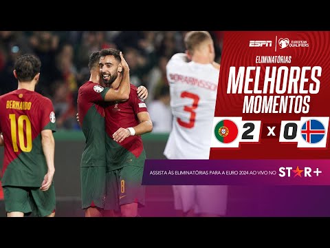Gols e lances de Portugal x Islândia
