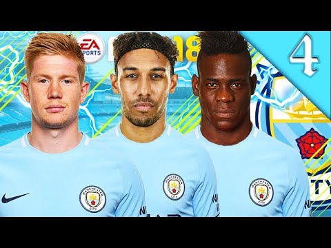 AUBAMEYANG, BALOTELLI SIGN! FIFA 18: MANCHESTER CITY CAREER MODE #4