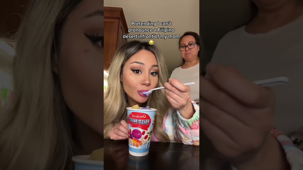 Pranking my Filipino mom by mispronouncing a word in Tagalog 😂 #filipino #food #prank