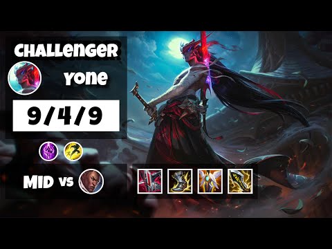 Yone vs Lucian BR Challenger MID (9/4/9) - v11.11