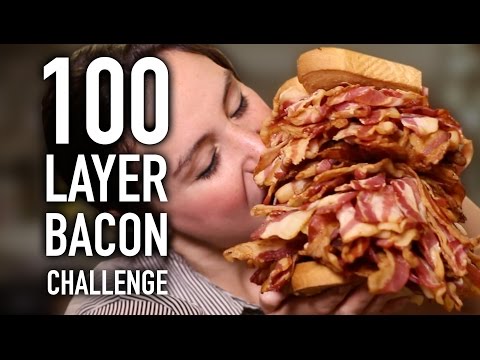 100 LAYERS OF BACON!!! Video