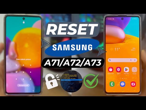 Hard Reset Samsung A70/A71/A72/A73 || Forgot Password Samsung