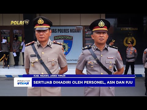 POLRES NGAWI GELAR UPACARA SERTIJAB KASAT INTELKAM