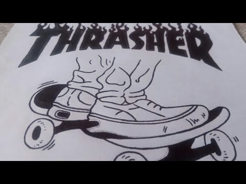 Thrasher Skateboard Magazine (Thrasher)desenho