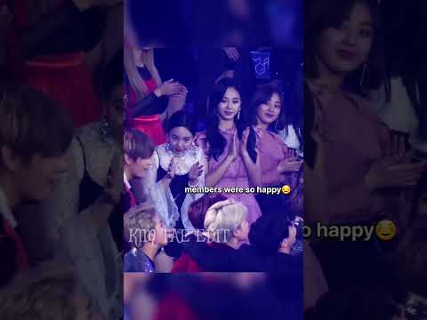 TWICE cute reaction to BTS😍 they respect each other🥰💜#bts #twice #shorts