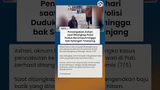 INILAH PENAMPAKAN Ashari saat Ditangkap Polisi, Duduk Bersimpuh hingga Bak Tak Pakai Celana