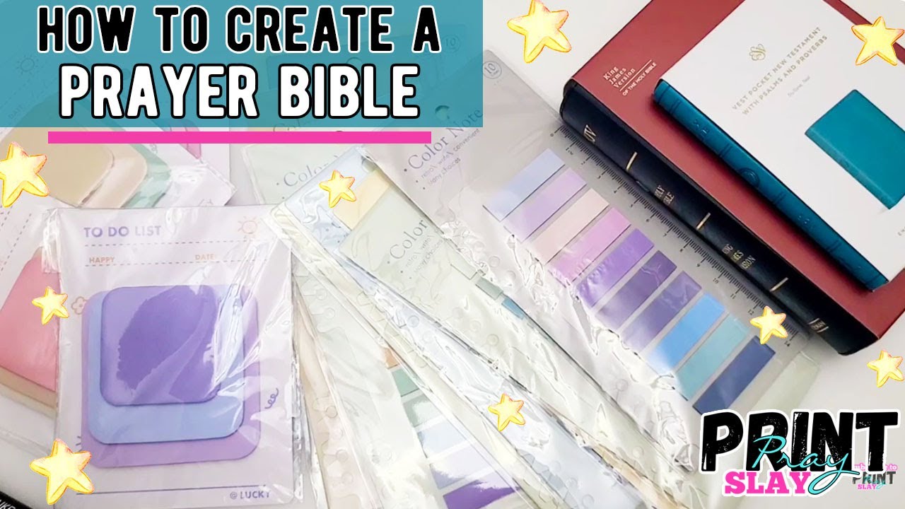 Create A Prayer Bible | Haul Supplies Under $20 | Pocket Bible vs Compact Bible Sticky Notes vs Tabs