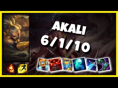 Akali 10.25 Gameplay Challenger S11 Mid (6/1/10) - KOREAN