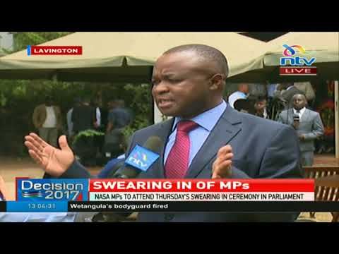 Nasa MPs to attend swearing in ceremony in Parliament
