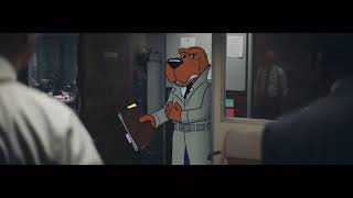Geico McGruff fights baby talk commercial