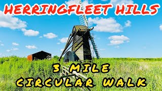 Herringfleet Hills 3 mile walk ( Official route ) Lowestoft, Suffolk, U.K.