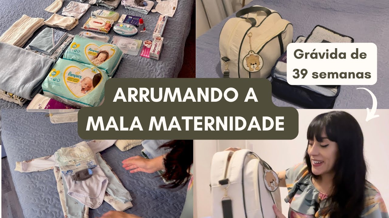 ARRUMANDO A MALA MATERNIDADE DO DANTE - Grávida de 39 semanas 🩵