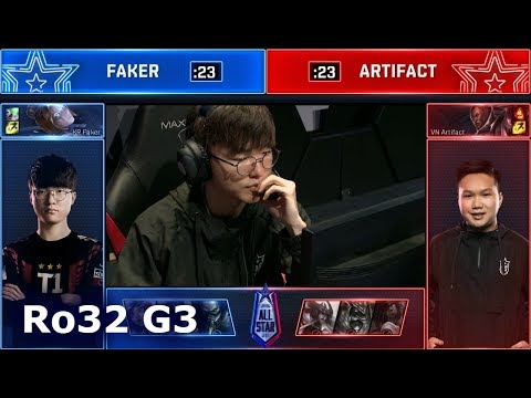 Faker Orianna vs Artifact Lucian | 1 vs 1 2018 All-Star Las Vegas | KR vs VCS