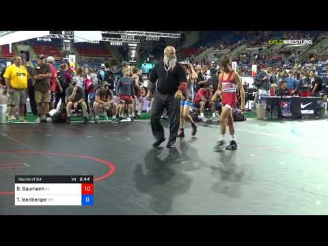 2018 USMC-USAW Cadet & Junior FS Nationals/Cadet 106 Round Of 64 - Brody Baumann (IN) Vs. Tyzer Is