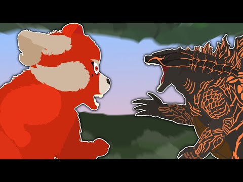 Godzilla vs Red Ming (Turning Red)