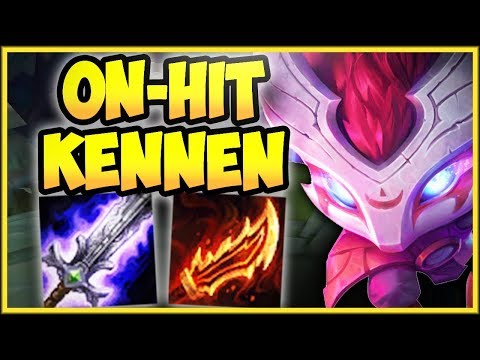 ON-HIT KENNEN TOP LANE STRATEGY IS 100% BUSTED! KENNEN SEASON 8 TOP GAMEPLAY! - League of Legends