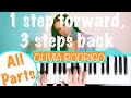 How to play 1 STEP FORWARD, 3 STEPS BACK - Olivia Rodrigo Piano Tutorial | Piano Part/Chords