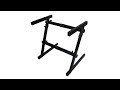 ProX X-ZSTN Z-STAND Adjustable Height Width and Fold-able
