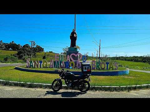 Ep03 Como Esse Lugar me SURPREENDEU! - Santo Amaro das Brotas (Viagem de Moto)