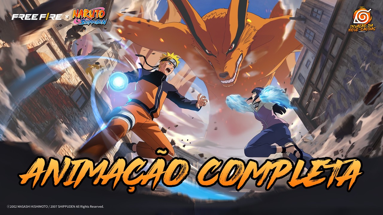 ANIMAÇÃO COMPLETA | Free Fire × NARUTO SHIPPUDEN | FREE FIRE BRASIL
