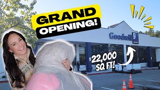 INSANE GOODWILL GRAND OPENING! Thrift With Me to Resell Online #thrifting #resell #goodwill