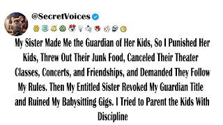 My Sister Made Me the Guardian of Her Kids, So I Punished Her Kids, Threw Out Their Junk Food, Ca...