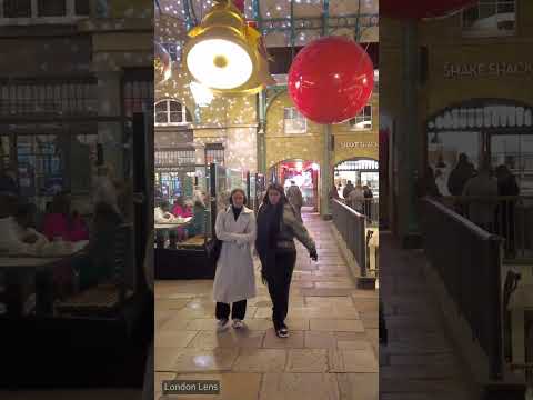 Covent Garden London Christmas Lights 2023 | London Night Walk Shorts 21.
